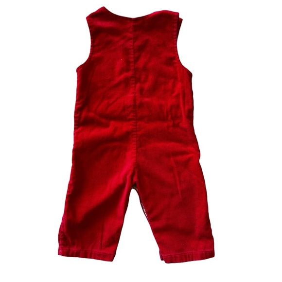 Vintage Kid's Health-Tex Red 123 Bib Overalls w/Snaps 18M  Made In USA - Picture 2 of 5